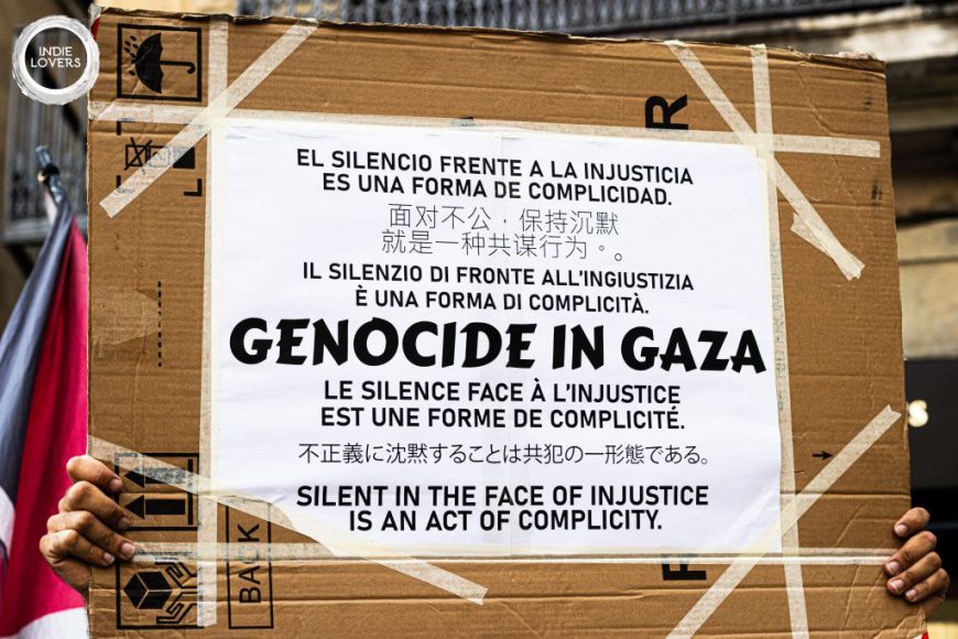 Mani x periodistes assassinats Gaza -BCN, 13/08/25 (Foto: Ignasi Trapero i Martínez)