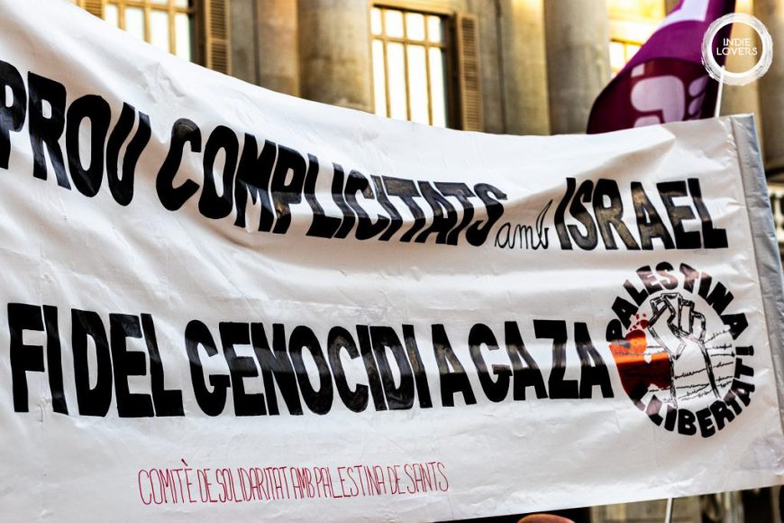 Mani x periodistes assassinats Gaza -BCN, 13/08/25 (Foto: Ignasi Trapero i Martínez)