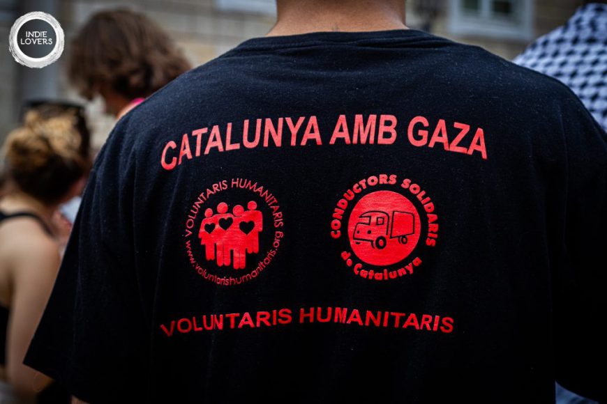 Mani x periodistes assassinats Gaza -BCN, 13/08/25 (Foto: Ignasi Trapero i Martínez)