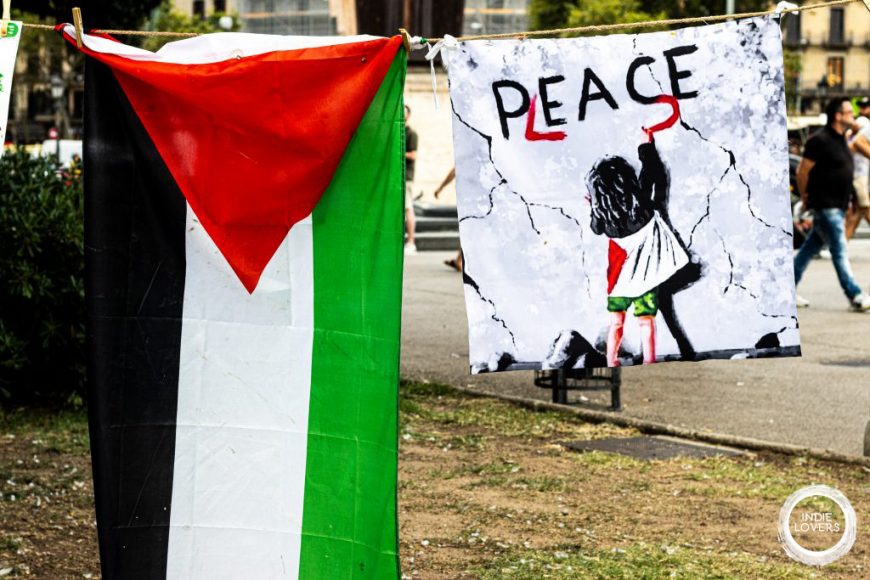 Mani x periodistes assassinats Gaza -BCN, 13/08/25 (Foto: Ignasi Trapero i Martínez)