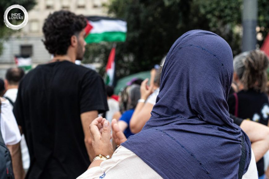 Mani x periodistes assassinats Gaza -BCN, 13/08/25 (Foto: Ignasi Trapero i Martínez)